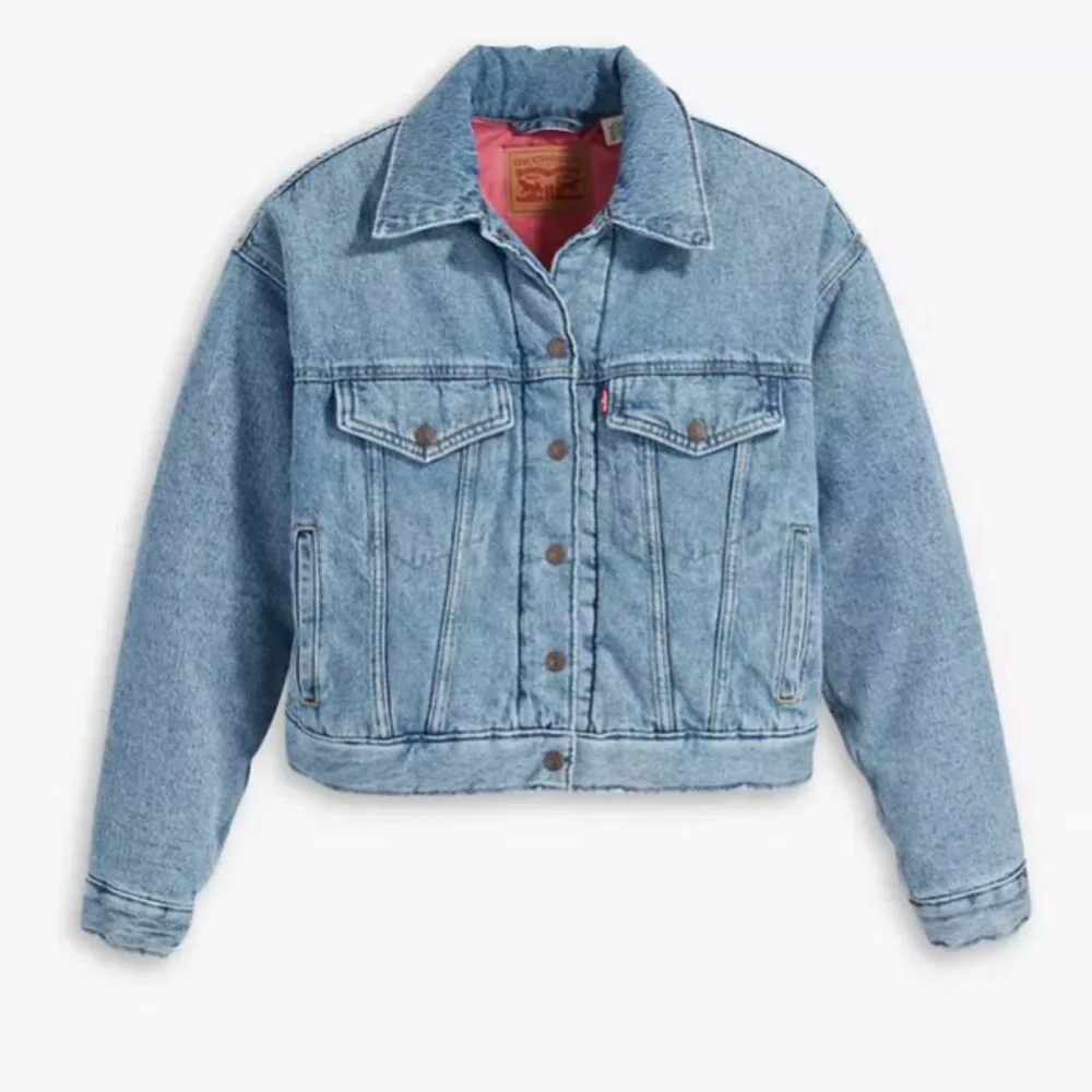 Levi's® Women's Padded Trucker Jacket - Whatever Whenever M - Picture 1 of 6